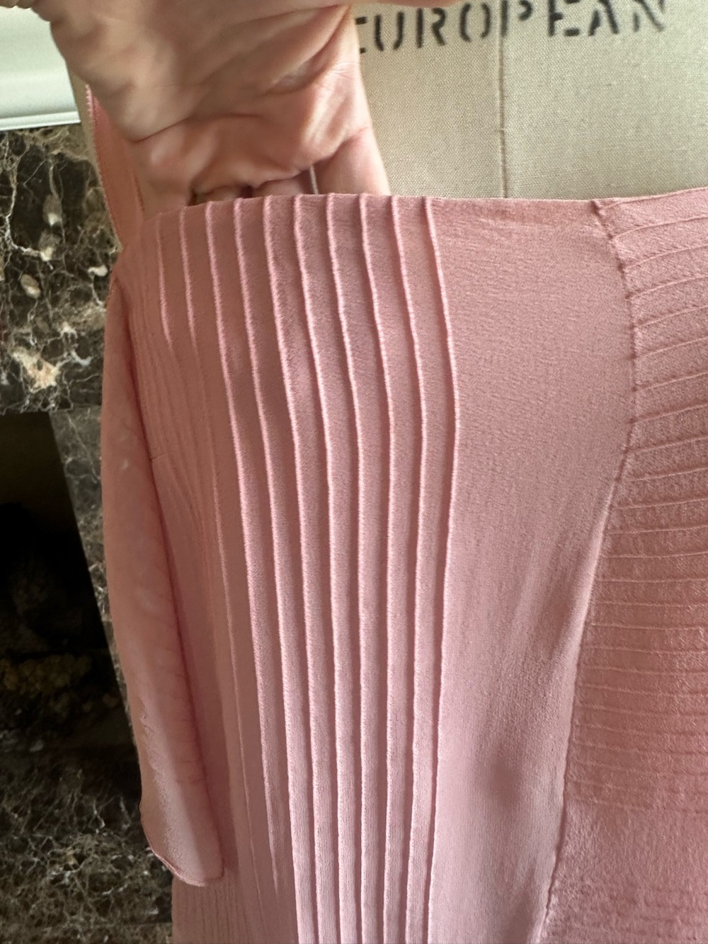 Tory Burch Blush Pink Ribbed Ruffle Camisole - Picture 7 of 13